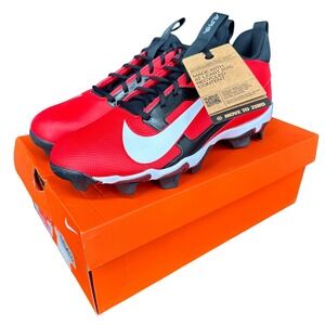 Nike Alpha Menace 4 Shark Football Cleats Red White Black US 11.5 FN0028-600